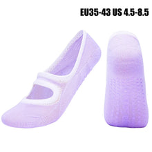Cargar imagen en el visor de la galería, Anti-Slip Yoga &amp; Pilates Ankle Socks Breathable Backless Dance Sports Socks
