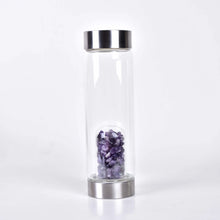 Cargar imagen en el visor de la galería, Copa de Agua con Piedras de Cuarzo Natural | Vibras &amp; Cristales
