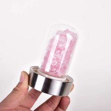 Cargar imagen en el visor de la galería, Copa de Agua con Piedras de Cuarzo Natural | Vibras &amp; Cristales

