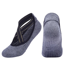 Cargar imagen en el visor de la galería, Anti-Slip Yoga &amp; Pilates Socks  Breathable Quick Dry Backless Barre Dance Socks
