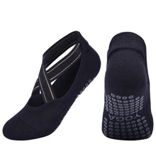 Cargar imagen en el visor de la galería, Anti-Slip Yoga &amp; Pilates Socks  Breathable Quick Dry Backless Barre Dance Socks
