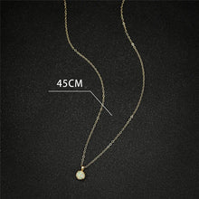 Cargar imagen en el visor de la galería, White Fire Opal Gold Plated Pendant w/ Stainless Steel Chain
