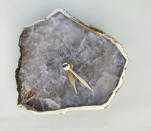 Cargar imagen en el visor de la galería, Smoky Grey Agate Desk/Wall Clock/Personalised Momento-2
