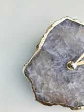 Cargar imagen en el visor de la galería, Smoky Grey Agate Desk/Wall Clock/Personalised Momento-3
