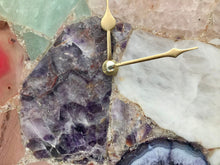 Cargar imagen en el visor de la galería, Exclusive Multicolor Large Agate Wall Clock 12" Diameter
