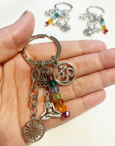 Yoga Lotus Keychain