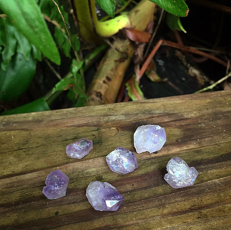 Angel Aura Quartz Mini Clusters Points