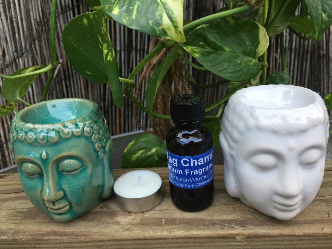 Kit Buda Oil Burner + Nag Champa Atomatherapy Oil