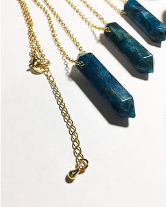 Apatite Gold Plated Necklace