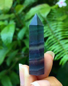 Fluorite Obelisk Wand Point