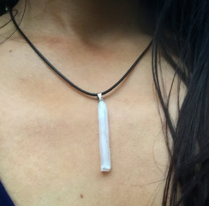 Selenite Necklace