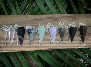 Crystal Quartz Pendulums