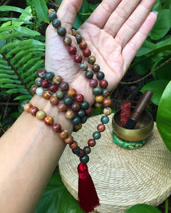 Red Jasper Japa Mala