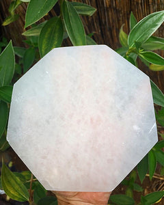 XL Selenite Hexagonal Charging Plate