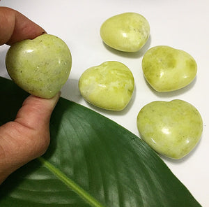 Lemon Jade Hearts 1.25”