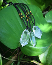 Cargar imagen en el visor de la galería, Double Point Crystal Quartz Pendulum Necklace
