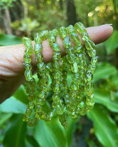 Peridot Chip Bracelet