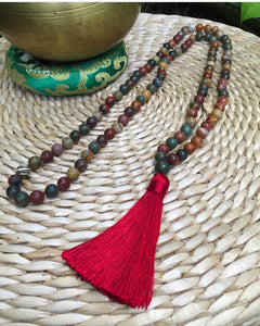 Red Jasper Japa Mala