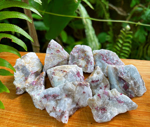 Pink Tourmaline Rough Stones