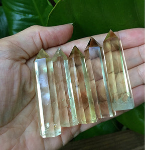 Citrine Obelisk Wand Points