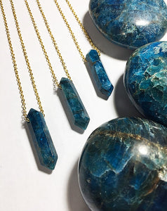 Apatite Gold Plated Necklace