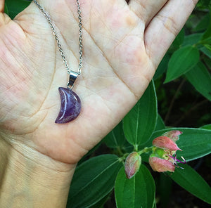 Moon Amethyst Necklace Chain