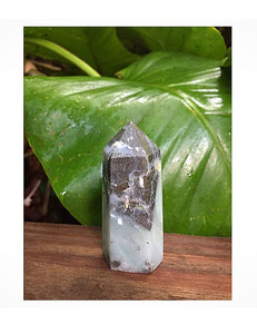 Blue Caribbean Calcite Obelisk Tower Points