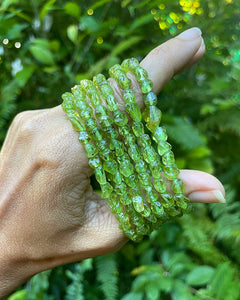 Peridot Chip Bracelet