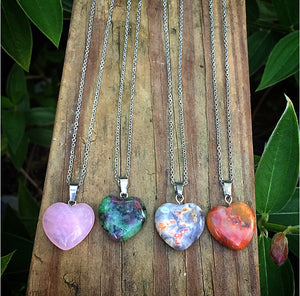 Heart Quartz Necklace