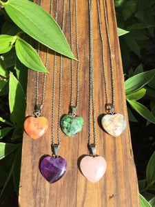 Heart Quartz Necklace