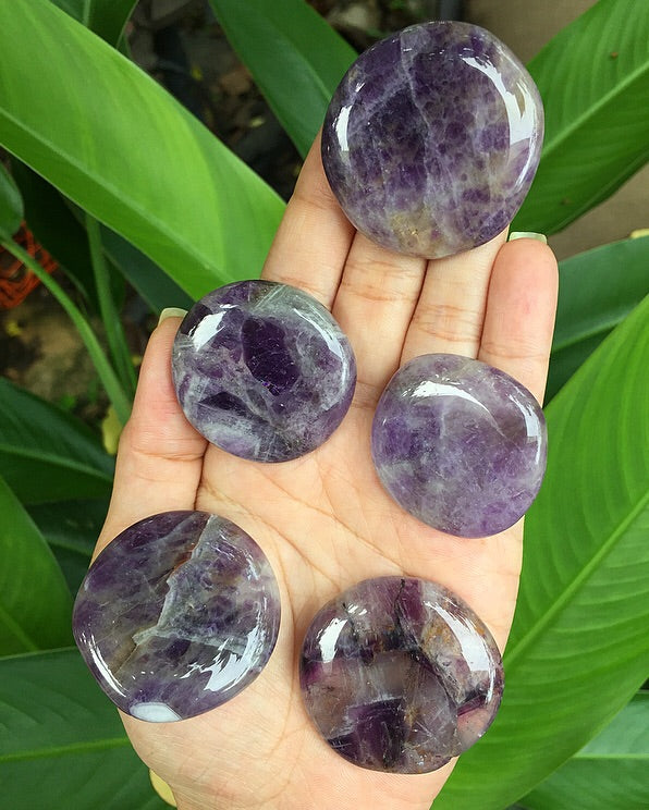 Amethyst Palmstones