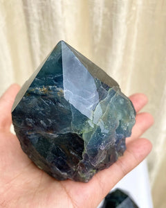 Semi Polished Fluorite Points