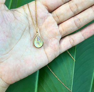 Opal Gold Plated Necklace