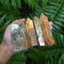 Cargar imagen en el visor de la galería, Crazy Lace Agate Obelisk Tower 4”
