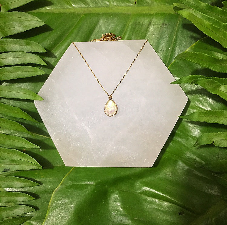 Opal Gold Plated Necklace