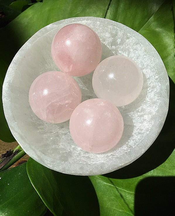 Rose Quartz Spheres 25mm
