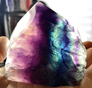 Semi Polished Fluorite Points