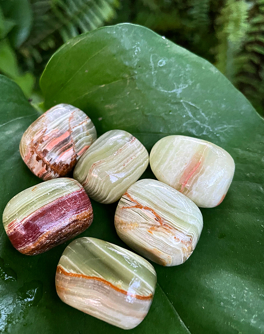 Green Onyx Jumbo Tumblestones