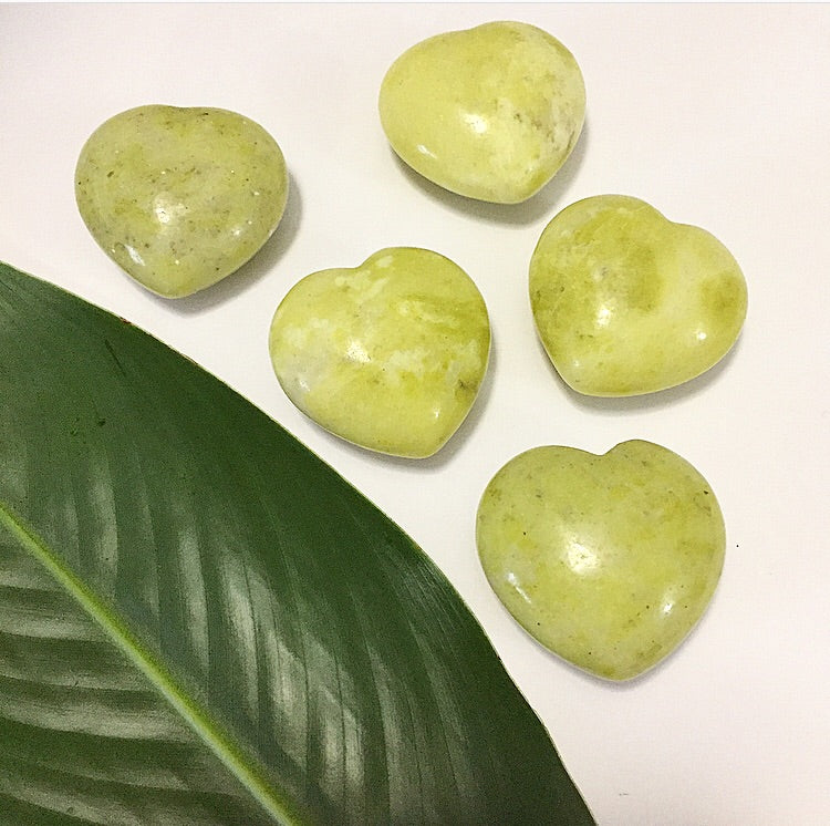 Lemon Jade Hearts 1.25”