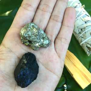 Kit/ Tourmaline Necklace + Tourmaline + Pyrite