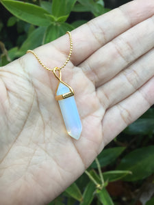 Crystal Quartz Hexagonal Necklace