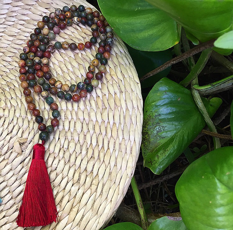 Red Jasper Japa Mala