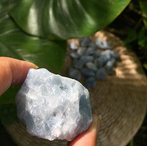Blue Calcite Rough Chunks